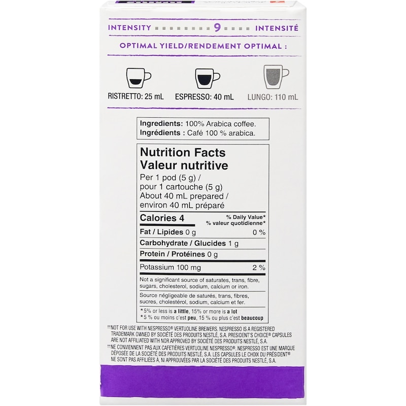 PC® Espresso Forte Single Serve Coffee Capsules