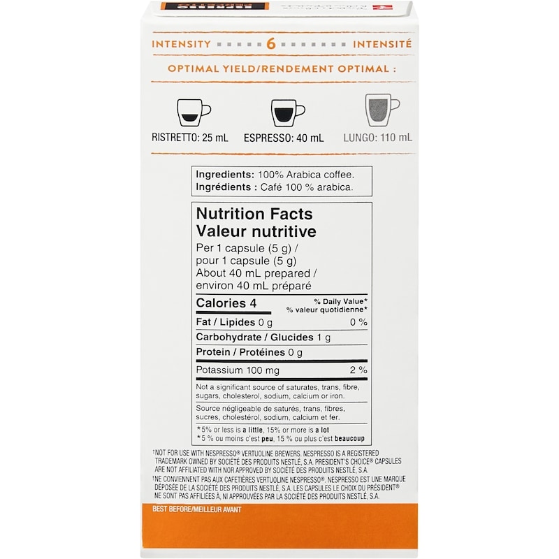PC® Espresso Perfetto Single Serve Coffee Capsules