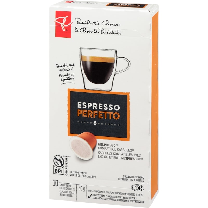 PC® Espresso Perfetto Single Serve Coffee Capsules