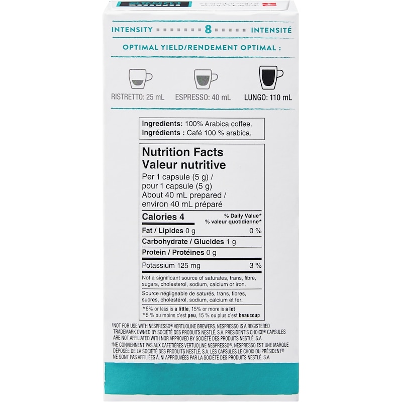 PC® Espresso Aromatico Lungo Single Serve Coffee Capsules