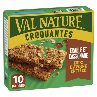 Nature Valley Granola Croquantes, Érable et Cassonade, 2 Barres par Portion 5 Portions, 10 Barres 210 g, 1,90 $/100g