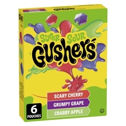Betty Crocker Fruit Gushers Super Sour Gushers 138 g, $2.54/100g