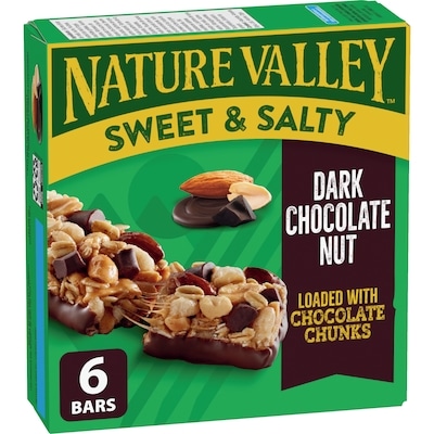Nature Valley Sweet And Salty  Dark Chocolate Nut Granola bars , 6 CT 210 g, $2.38/100g