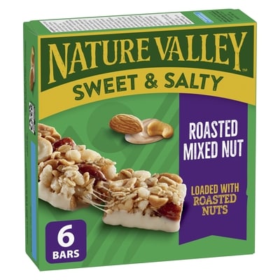 Nature Valley Sweet And Salty Roasted Mixed Nut, 6 Granola Bars 210 g, $1.79/100g