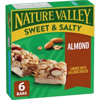 Nature Valley Sweet And Salty  Almond Granola bars , 6 CT 210 g, $2.14/100g