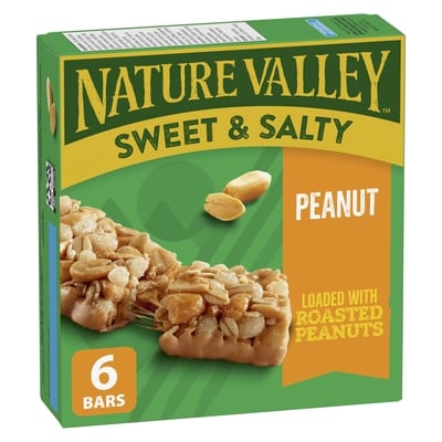 Nature Valley Sweet And Salty Peanut Butter Granola bars  6 CT 210 g, $1.57/100g