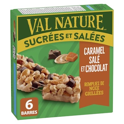 Nature Valley Sucrees et Salees, Caramel Sale et Chocolat Granola Barres 6 CT 210 g, 1,90 $/100g