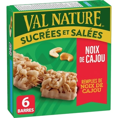 Nature Valley Sucrees et Salees Noix de Cajou  Granola Barres 6 CT 192 g, 2,34 $/100g