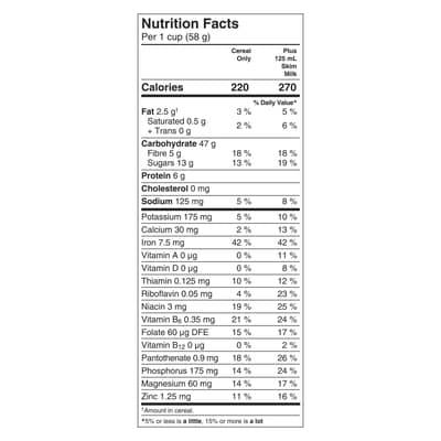 Oatmeal Crisp Breakfast Cereal, Maple Nut, Family Size, High Fibre