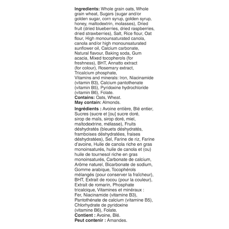 Oatmeal Crisp Breakfast Cereal, Triple Berry, Family Size