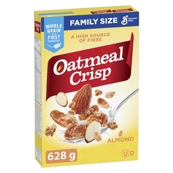 General Mills Oatmeal Crisp Breakfast Cereal, Almond, Family Size, High Fibre 628 g, $1.27/100g