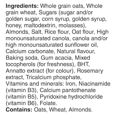 Oatmeal Crisp Breakfast Cereal, Almond, Family Size, High Fibre