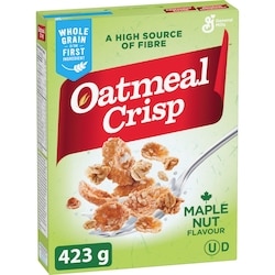 General Mills Oatmeal Crisp Breakfast Cereal, Maple Nut, High Fibre and Whole Grains 423 g, $0.79/100g