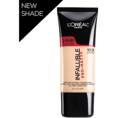 L’Oréal Fond de teint Pro-Matte, sans huile, léger, maquillage du visage longue tenue jusquʼà 24 h, chamois ivoire 30 ml, 83,30 $/100ml