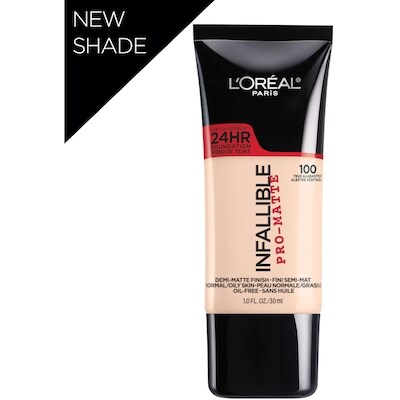 L’Oréal Fond de teint Pro-Matte, sans huile, léger, maquillage du visage longue tenue jusquʼà 24 h, albâtre véritable 30 ml, 83,30 $/100ml