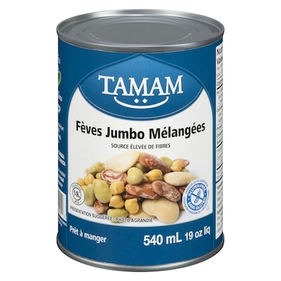 Tamam Haricots mélangés, format géant 540 ml, 0,50 $/100ml