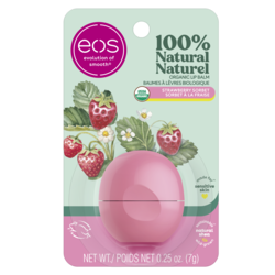 EOS Baume à lèvres sorbet à la fraise biologique 7 g, 78,43 $/100g