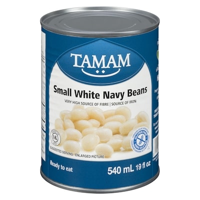 Tamam Small White Navy Beans 540 ml, $0.33/100ml