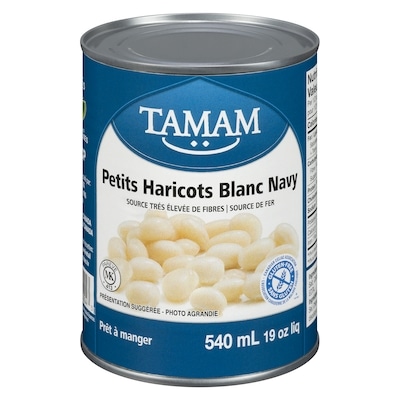 Tamam Petits haricots ronds blancs 540 ml, 0,24 $/100ml