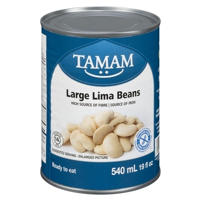 Tamam Large Lima Beans 540 ml, $0.46/100ml