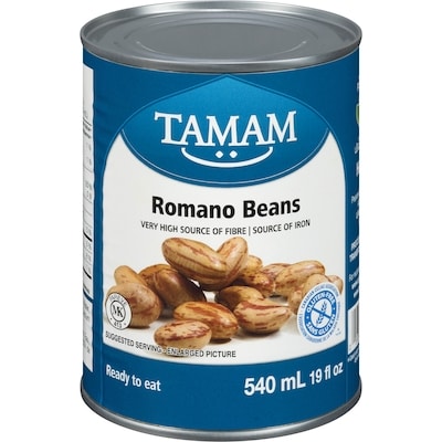 Tamam Romano Beans 540 ml, $0.33/100ml