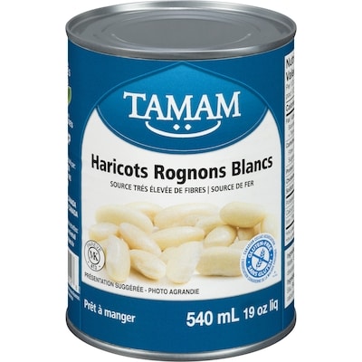 Tamam Haricots blancs 540 ml, 0,28 $/100ml