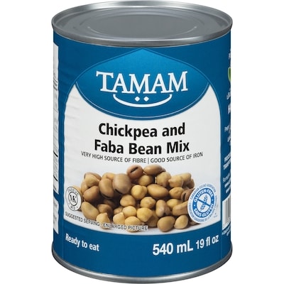 Tamam Chickpea And Faba Bean Mix   540 ml, $0.24/100ml