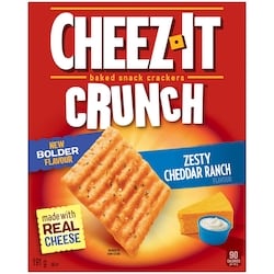 Cheez-It Crunch, Zesty Cheddar Ranch Flavor, Baked Snack Crackers  191 g, $1.83/100g