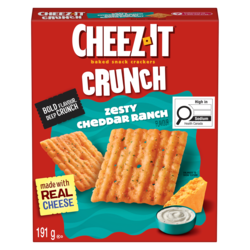 Crunch, Zesty Cheddar Ranch Flavor, Baked Snack Crackers 