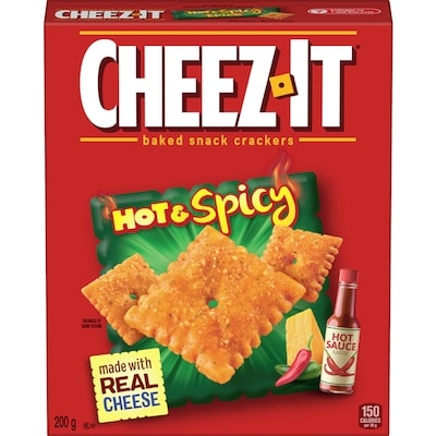 Cheez-It Hot & Spicy, Baked Snack Crackers  200 g, $1.75/100g