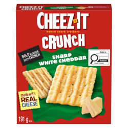 Crunch, Sharp White Cheddar, Baked Snack Crackers