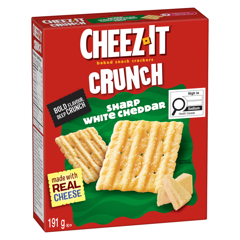Crunch, Sharp White Cheddar, Baked Snack Crackers