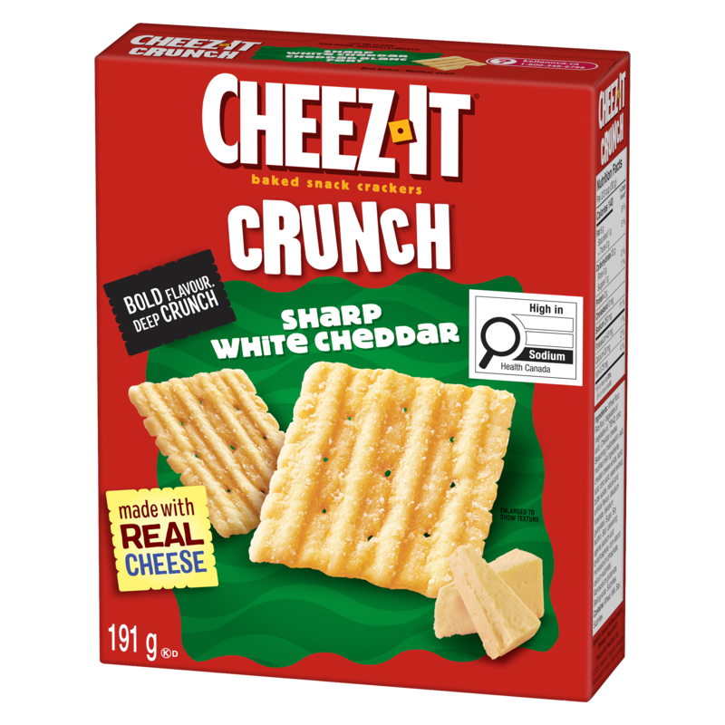 Crunch, Sharp White Cheddar, Baked Snack Crackers