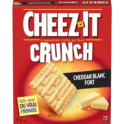 Cheez-It Klgs Cheezit Croust Ched Blanc 191 g, 1,98 $/100g