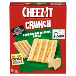 Cheez-It Craquelins au cheddar blanc 191 g, 1,30 $/100g