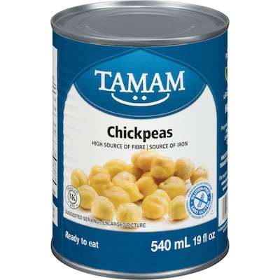 Tamam Chickpeas  540 ml, $0.28/100ml