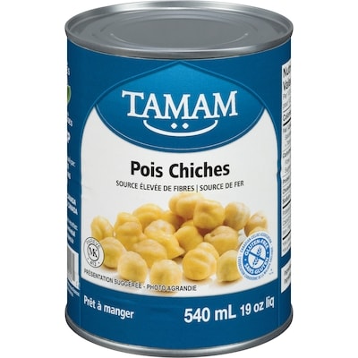 Tamam Tamam Pois Chiches 540 ml, 0,24 $/100ml
