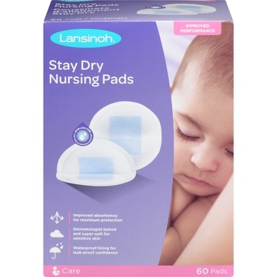 Lansinoh Stay Dry Nursing Pads 60 ea, $0.25/1ea
