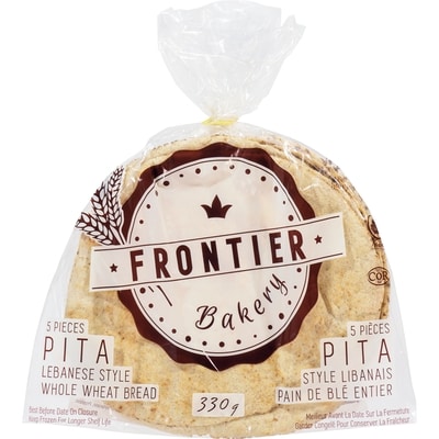 Frontier Bakery Lebanese Style Whole Wheat Pita 330 g, $0.60/100g