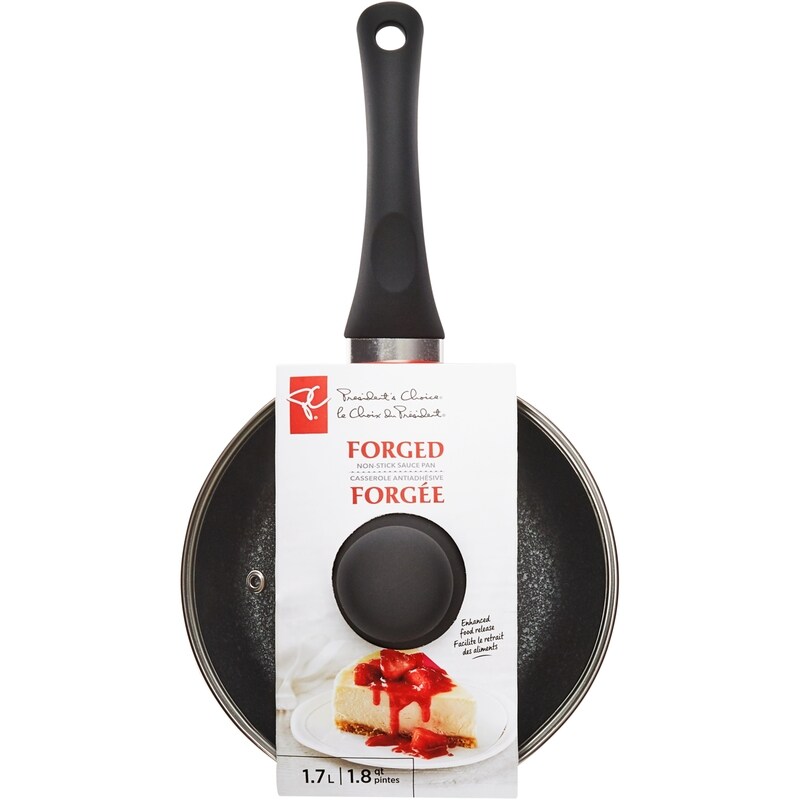 1.8QT Textured Non-Stick Sauce Pan with Lid