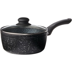 Casserole texturée antiadhésive de 1,8 pinte avec couvercle