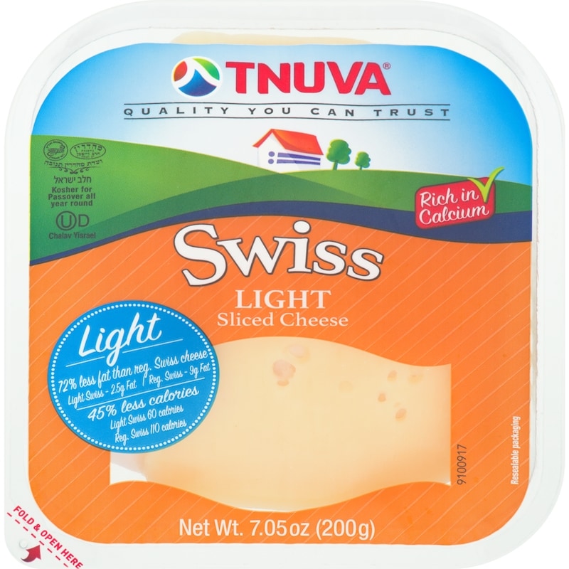 Sliced Cheese Swiss Light