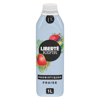 Liberté Kéfir 1 %, fraises 1 l, 0,48 $/100ml