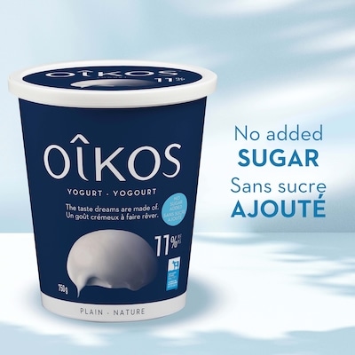 Extra Creamy Greek Yogurt, Plain, 11% M.F.