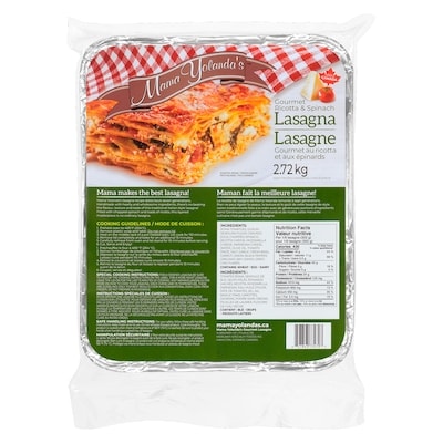 Mama Yolanda's Ricotta Spinach Lasagna 2.72 kg, $0.96/100g