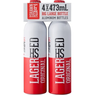 LAGERSHED Original Beer (ID required at pick-up) 473 ml, $0.73/100ml