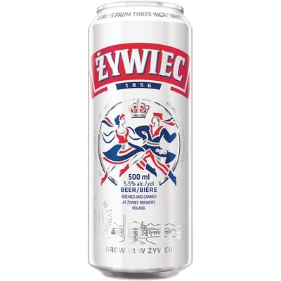 Zywiec Beer Cans (ID required at pick-up) 500 ml, $0.61/100ml
