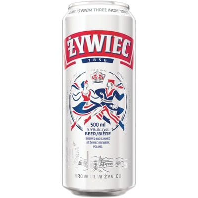 Zywiec Bière en canettes (Pièce d’identité requise au moment du ramassage) 500 ml, 0,61 $/100ml