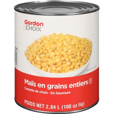 GFS Maïs en grains entiers en saumure 2.84 l, 0,48 $/100ml