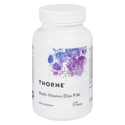 Thorne Multi-Vitamin Elite P.M.  90 ea, $0.47/1ea